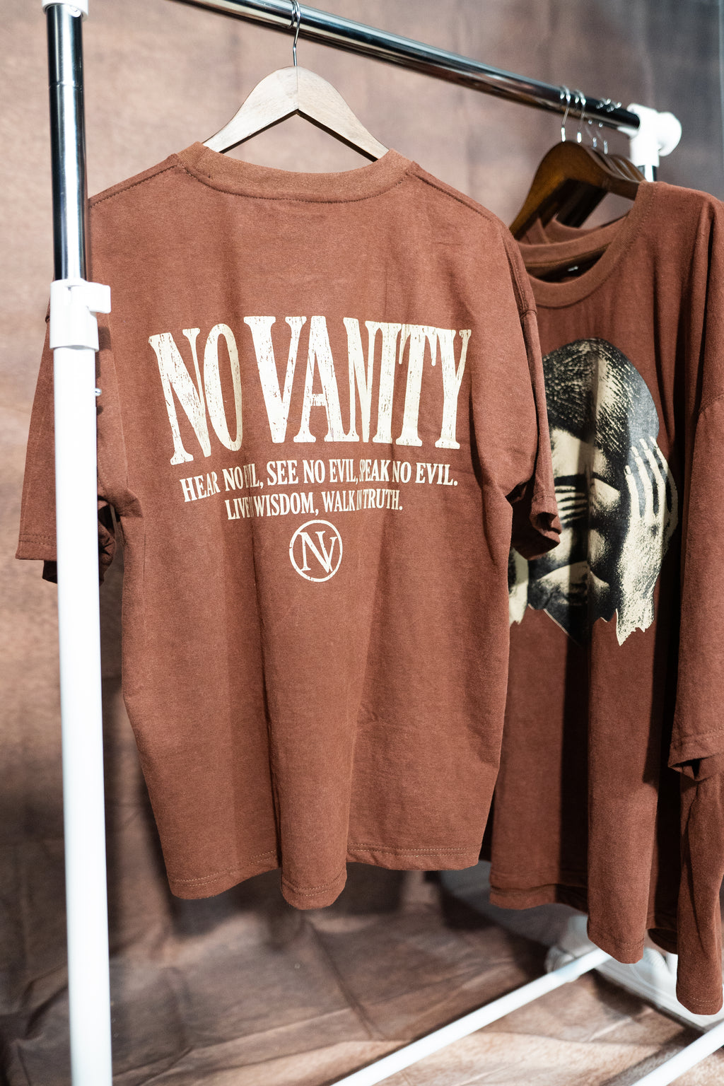 NoVanity "No Evil" Face Tees